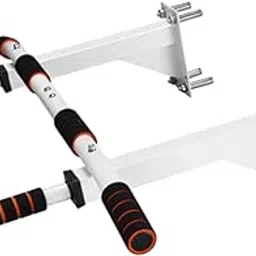 JAZZY PEARLS® Pull up Bar Wall Mounted Fitness Equipment Chin up Bar for Outdoor Home Arms White-Sporting Goods-Fitness, Running & Yoga-Strength Training-Pull Up Bars-picture-16