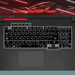RAYA Silicone Keyboard Skin Cover for 2022 2023 ASUS ROG Strix G17 and ASUS ROG Strix Scar 17 Gaming Laptop (Black)-picture-13