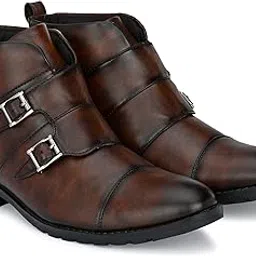 vellinto Royal Look Monk Strap Shoes For Men ll Casual Shoes For Men ll Latest Formal Boots for Men Boots For Men-picture-20