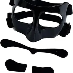 MERISHOPP Basketball Mask Face for Broken Nose for Softball Party Soccer Black Black Sticker|Sporting Goods|Team Sports|Basketball|Clothing, Shoes & Accessories|Protective Gear-image-10