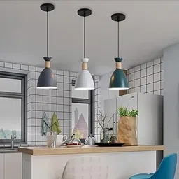 Lyse Decor Hanging Lights for Living Room, Pendant Lights for Ceiling, Lights for Kitchen Counter, Ceiling Lights for Hall and Balcony and Hanging Lamps for Home Decoration Cafe (Pack of 3)-picture-28
