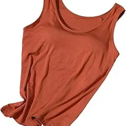 enakshi (label) Womens Tank Top Yoga Camisole Support Sleeveless for Fitness Daily Wear Yoga Brick Red XL|Clothing, Shoes & Accessories-picture-17