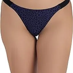 Womens Mid Rise Super Soft Nylon Lycra Printed Thong Panties (Pack of 1) (Available in 4 Stylish Shades)-image-66