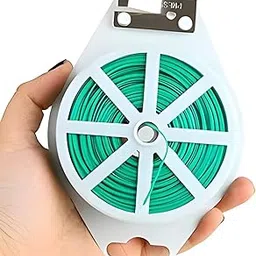RootFuel Twist Tie Wire - Pack of 1 | 50m Long | Build in Cutter | High Quality Material | Ideal for Plants Support | Easy To Use | Versatile Usage-picture-25