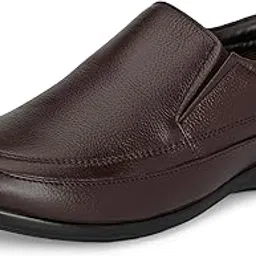 auserio Men's Full Grain Leather Slip On Formal Shoes | Anti Skid Sole | Padded Collar | Antimicrobial & Heat-Insulating | Shoes for Office & Parties & All Occassions (SSE 394.395.396)-picture-29