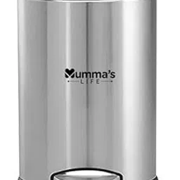 Mumma's LIFE Stainless Steel Plain Pedal Bin With Plastic Bucket And Lid | Trash Can, Round Shape Dustbin For Home, Bathroom, Kitchen, Office, Bedroom (5 Litres- 7 * 11 Inches)(small size)-image-46