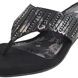 mochi Women Block Heel Ethnic Slip-on Sandal image 1