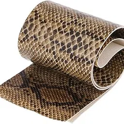 LICHTS Simulation Snake Skin Fishing Rod Handle Leather Decoration Accessory Yellow-image-36