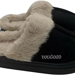 eazylayers Unisex Warm Winter Slippers Flip Flops Men Women Fashion Fur Slip on for House and Bedroom Slides & Home Indoor-picture-29