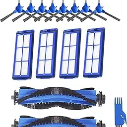 Accessories Replacement Parts for Eufy RoboVac 11S Max, 15C Max, 30C Max, 25C Max, G10, G20, G30, G30 Edge, G30 Hybrid, G30 Verge Robotic Vacuum Kit - Including 2 Main Brush, 4 Filters, 8 Side Brushes-image-86