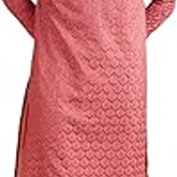 manyavar Men's Art Silk Jaal Patterned Kurta Set with Rhinestones(2pcs)-picture-25