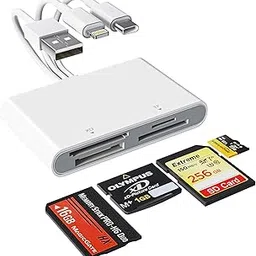 Memory Stick Pro Duo Adapter - 4 in 1 SD/microSD/MS/XD Picture Card Reader with 3 in 1 Lightning/USB-C/USB 3.0, XD Card Reader-image-23