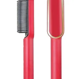 Zentale Hair Straightener Comb Brush for Women & Men 5 Temp Control Hair Styler with PTC Heating Ceramic Tourmaline Straightening Brush & Curler (Multicolor, Pack of 1)-picture-33