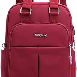 Women Laptop Backpack Lightweight Causal Outdoor Tote Bag Daypack Red|Clothing, Shoes & Accessories | Womens Handbags & Bags-image-20