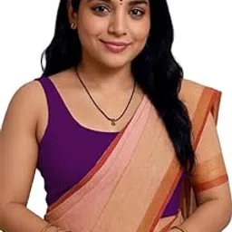 xolani Readymade Fitted Saree Blouse for Women Sleeveless Square Round U Neck Regular fit Stretchable Pullon Western Stylish Crop Top VX17-picture-13