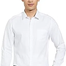 arrow Men's Solid Full Sleeve Slim Fit Cutaway Collar Cotton Formal Shirt-picture-40