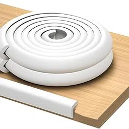 BabyPro BabyProofing Edge Guard (12mm, Pack of 2) with Strong Adhesive Tape by Certified Professional Childproofer, 2 Meter Long for Furniture Corner, Bed, Table Corners, for Child Safety (White)-picture-12