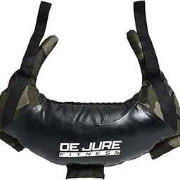 De Jure Fitness Banana Bag Power Bag Strength Bag Bulgarian Bag for Weight Training, MMA, Crossfit, Running, Functional Training (20 Kg, Camouflage)-image-56