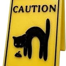 LICHTS®Cat Vomit Sign Warning Sign Ornament Multifunctional Lightweight 3.9x1.7inch Style A|Home & Garden | Yard, Garden & Outdoor Living | Garden Décor| Statues & Lawn Ornaments-picture-58