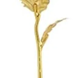 INTERNATIONAL GIFT Blue Rose Flower with Golden Leaf and Luxury Gift Box 25 Cm-image-31