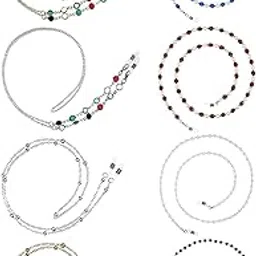 lyla 8pcs Beaded Eyeglasses Chains Holder Eyewear Retainer Mask Chain Combo 2-picture-56