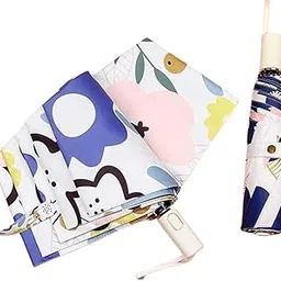 Nordic Illustration Folding Umbrella 3 Fold Woman Clear Umbrella Automatic Foldable Umbrella with Logo Pack of 1-picture-47