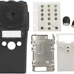 VBLL Aftermarket Limited Keypad Housing Cover Shell Front Casing for PR400 Radio with Volume and Channel Knobs, Black, Aftermarket Case-picture-51