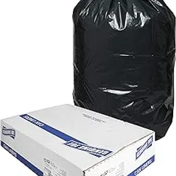 Genuine Joe GJO01533 Heavy Duty Low-Density Puncture Resistant Trash Bag 33 gallon Capacity 1.50 mil Thickness Black Box of 100-picture-22