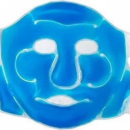 C-Cure® Ice Face Mask | Reusable Gel Full Face Mask For Skin Care | Cooling Ice Pack For Face | Face Gel Cold Pack | Adjustable Waterproof Facemask | Ice Massager For Face (Blue)-picture-18