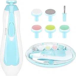 Appliances Plus Baby Nail Trimmer New Born with Lights | Electric Baby Nail Cutter 0-6 Months with Multiple Filer Heads Adjustment | New Born Baby Products, Pack of 1-picture-24