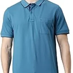 classic polo Men's Regular Fit Polo Collar Half Sleeve Solid Cotton Blend-picture-33