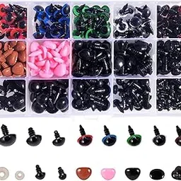 NEOUTH 560Pieces Safety Eyes for Amigurumi,Premium Plastic Eyes and Noses with Washers, Colorful Craft Doll Eyes in Various Sizes, Safety Eyes for Crochet Toys, DIY Stuffed Animals and Teddy Bear-picture-22