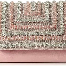 the tan clan Nysa Beige Flap Over Clutch Bag for Women– Elegant Evening Handbag, Stylish Purse-picture-43