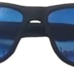 Unisex Beach Sunglasses with Blue Lenses, Matte Black Frame, UV Protection-picture-26