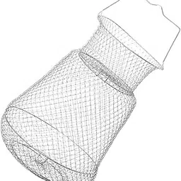 BESPORTBLE Fishnets 2pcs Fish Wire Pliable Basket Filet Iron Accessories Lobster Hole Crab Pliant Indoor Cage Claw Cm Zinc Poisson Panier Plating Homard Net for Métallique Fishing Accessories-picture-24