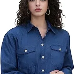 new-18 Denim Shirt with Pocket, Women Shirt,Casual Shirt,Denim Women Shirt,Denim Pocket Shirt for Women,Office Wear Shirt,Plus Size Shirt for Women,Denim Shirt04.-picture-36