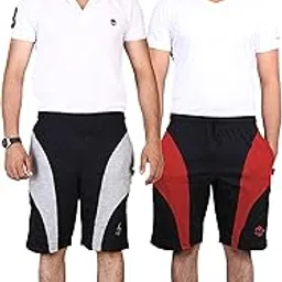 vego Mens Casual Cotton Shorts, Trousers, Bermuda Pack of 2-picture-24