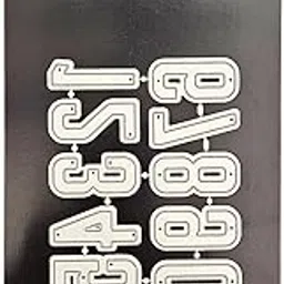 CrafTangles Steel Dies - Basic Numbers (Set of 12 Dies) image 1