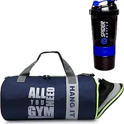 Hang It Gym Bag Combo for Men ll Gym Bag, Bottle ll Gym kit for Men and Women ll Gym Bag with Shoe Compartment Gym & Fitness Kit-picture-24