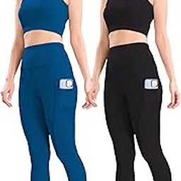 kashikay creation Women's Gym Wear Co-ord Set, Stretchable Workout Tracksuit with Side Pocket Leggings & Top, Yoga Activewear Top and Bottom Set for Fitness & Training Pack of 2-picture-16