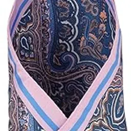 louis philippe Men's Polyester Multi Print Formal Pocket Square, Free Size-picture-33