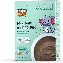 BURPEASE Pratham Aahaar Pro Baby Food Fullfilled with Sprout Grain (Sattu Maavu) No Added Sugar for Baby Above 6 Months – 400g (Pack of 1)-picture-30