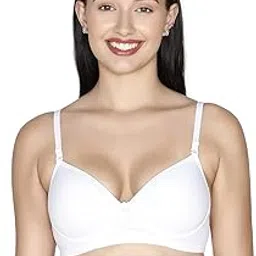 Womens Padded Non Wired Tshirt Molded Bra Slick-image-5