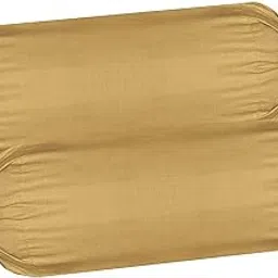 Shri Krishana Fabrics Cotton Plain Bolster Cover Set of 2 (Beige)-picture-15