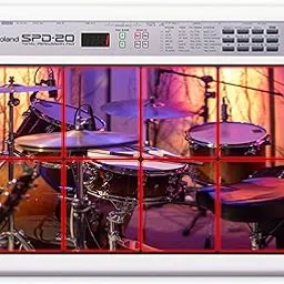 Drum Set Vinyl Waterproof Stickers Set of 8pcs Compatible with Roland Octapad SPD20X/SPD-20PRO/SPD-30. (J)-picture-17