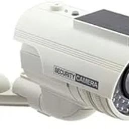 Solar Indoor/Outdoor Dummy Security Camera with LED (2-Pack)-image-0