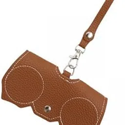 4xGlasses Bag Handmade Dustproof Glasses Clip PU Leather Case Eyeglasses Pouch Brown-image-35