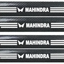 Vitior® Carbon Fiber Door Sill Protector for Mahindra, Set of 4, Anti-Scratch Protection-picture-12