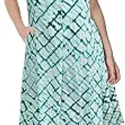angoori fashion Women's Printed A-Line Dress || Summer Dress ||Cotton Dress with Pocket's || Beach Dress || Adjustable Straps-picture-40