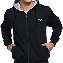 reya Full Sleeve Solid Men Hood with Zipper Jacket-picture-29